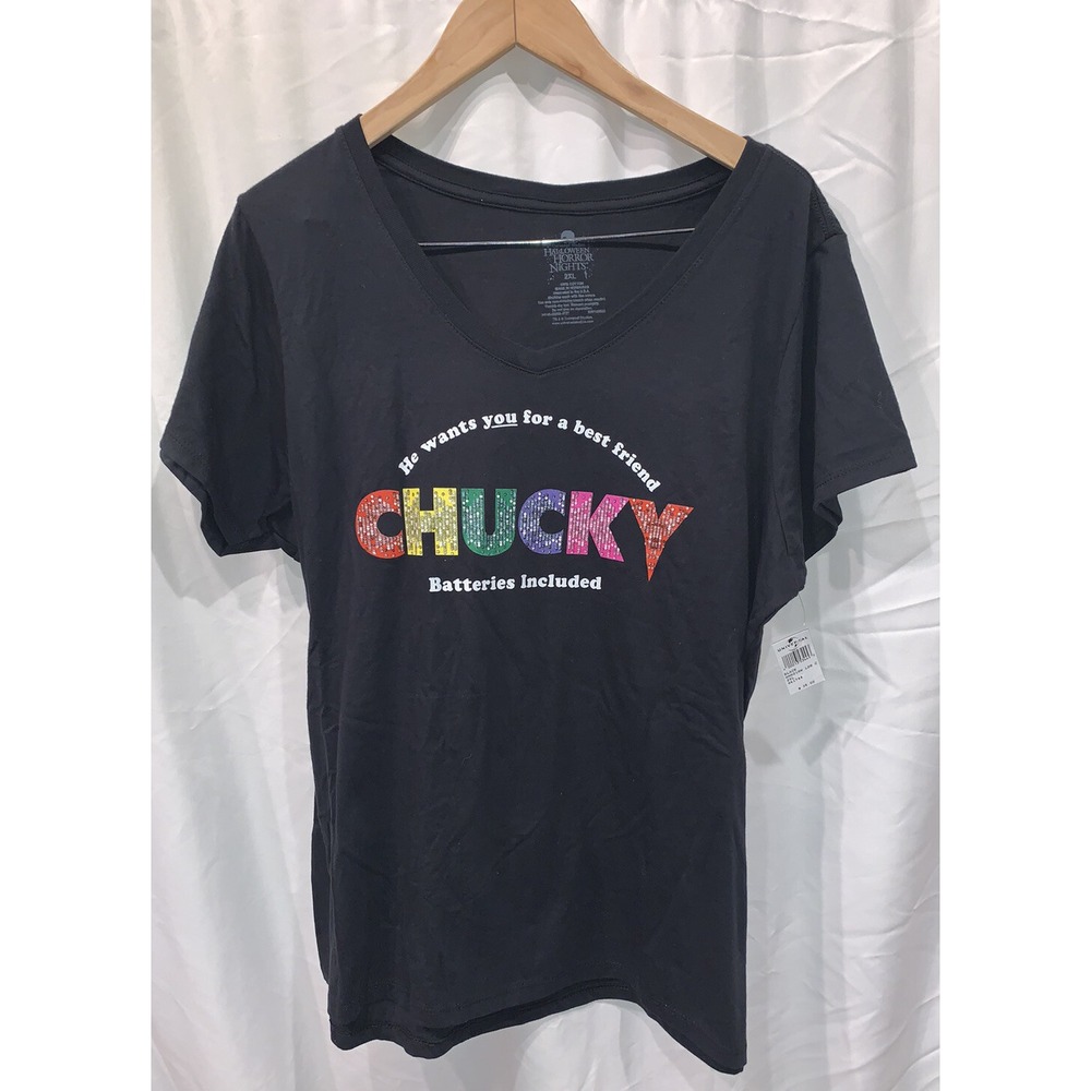 2021 Universal‎ Studios Woman's HALLOWEEN HORROR NIGHTS Child's Play Tee Sz 2XL